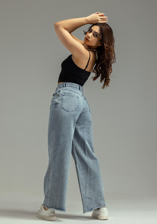 HENASSY WIDE LEG JEAN